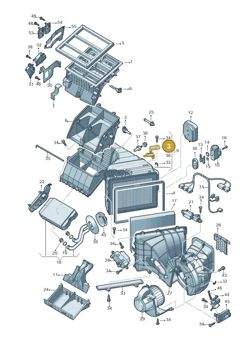 7H1819147A — Volkswagen Transp. caravelle (2011-2015) diagram 679820000, position 3