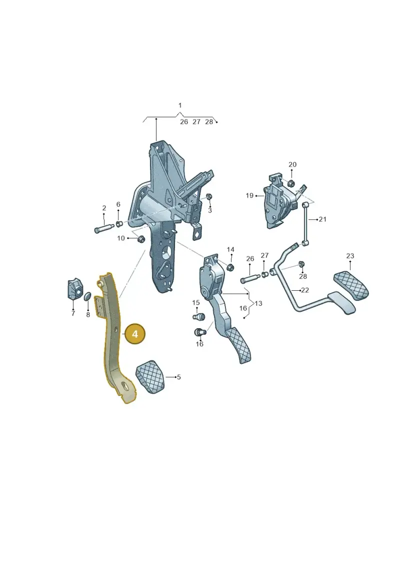 7H2721143 — Volkswagen Transport. multivan (2019-2024) diagram 861721600, position 4
