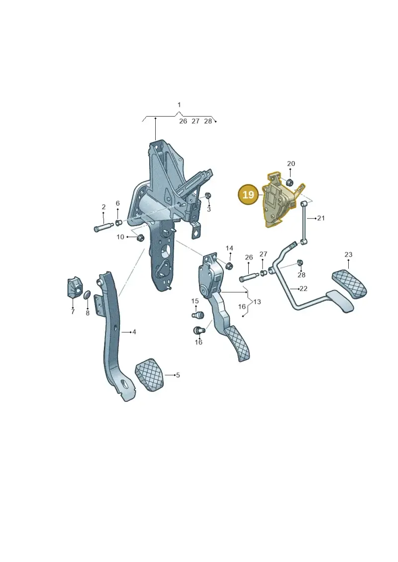 7H2723503E — Volkswagen Transport. multivan (2019-2024) diagram 861721600, position 19