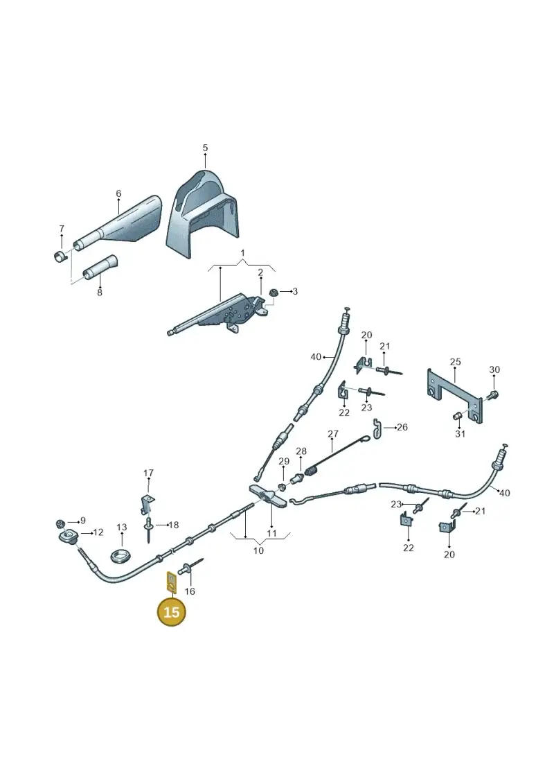 7H3711403 — Volkswagen Transport. multivan (2019-2024) diagram 410711500, position 15