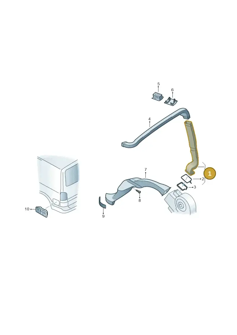 7H5820682 — Volkswagen California Camper (2015-2019) diagram 871819350, position 1