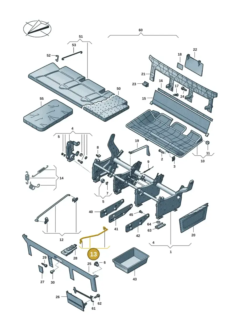 7H5885289C — Volkswagen Transporter Multivan (2019-2024) diagram 861885015, position 13