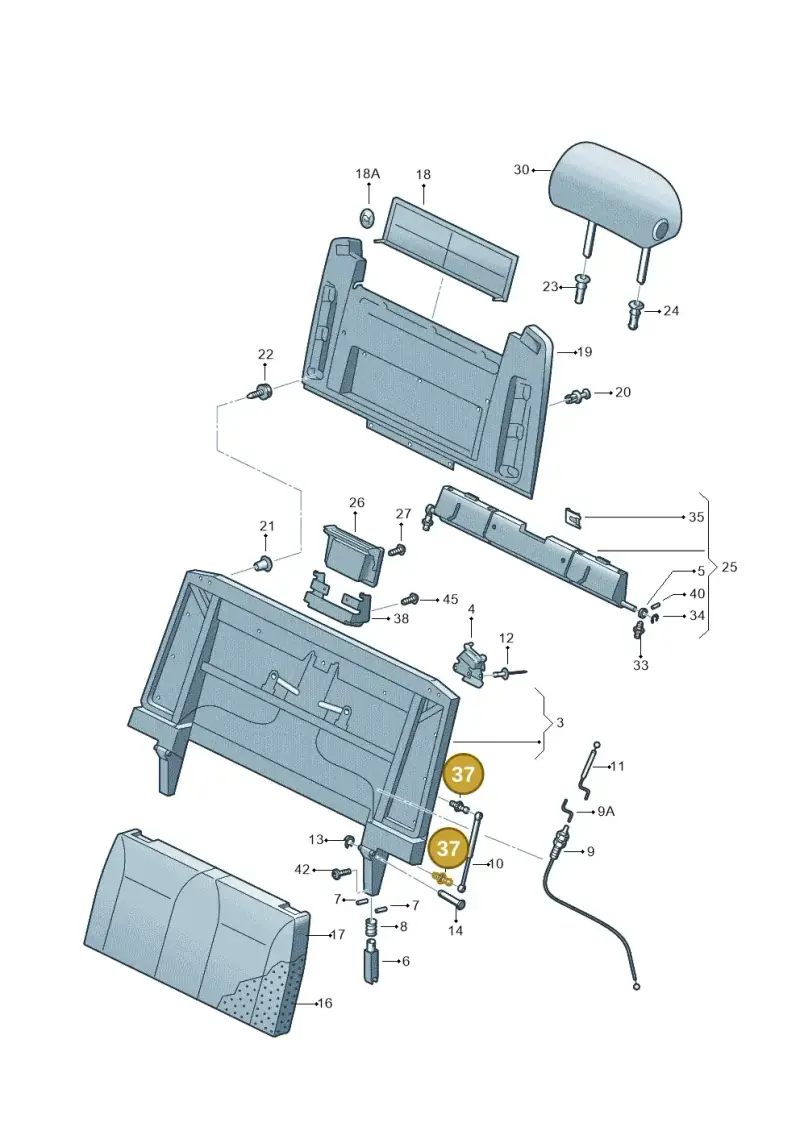 7H7067079 — Volkswagen CAMPMOBILE(T5) (2004-2006) diagram 452067350, position 37