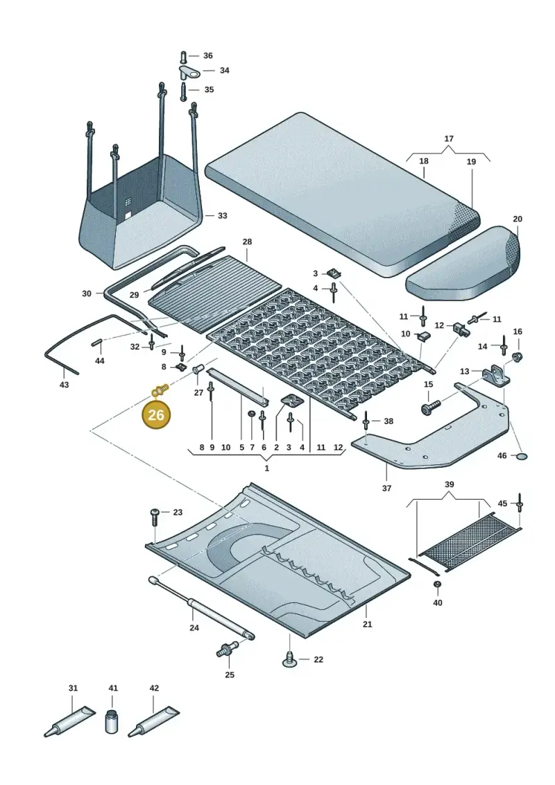 7H7067079 — Volkswagen Multivan (2021-) diagram 7t0067060, position 26