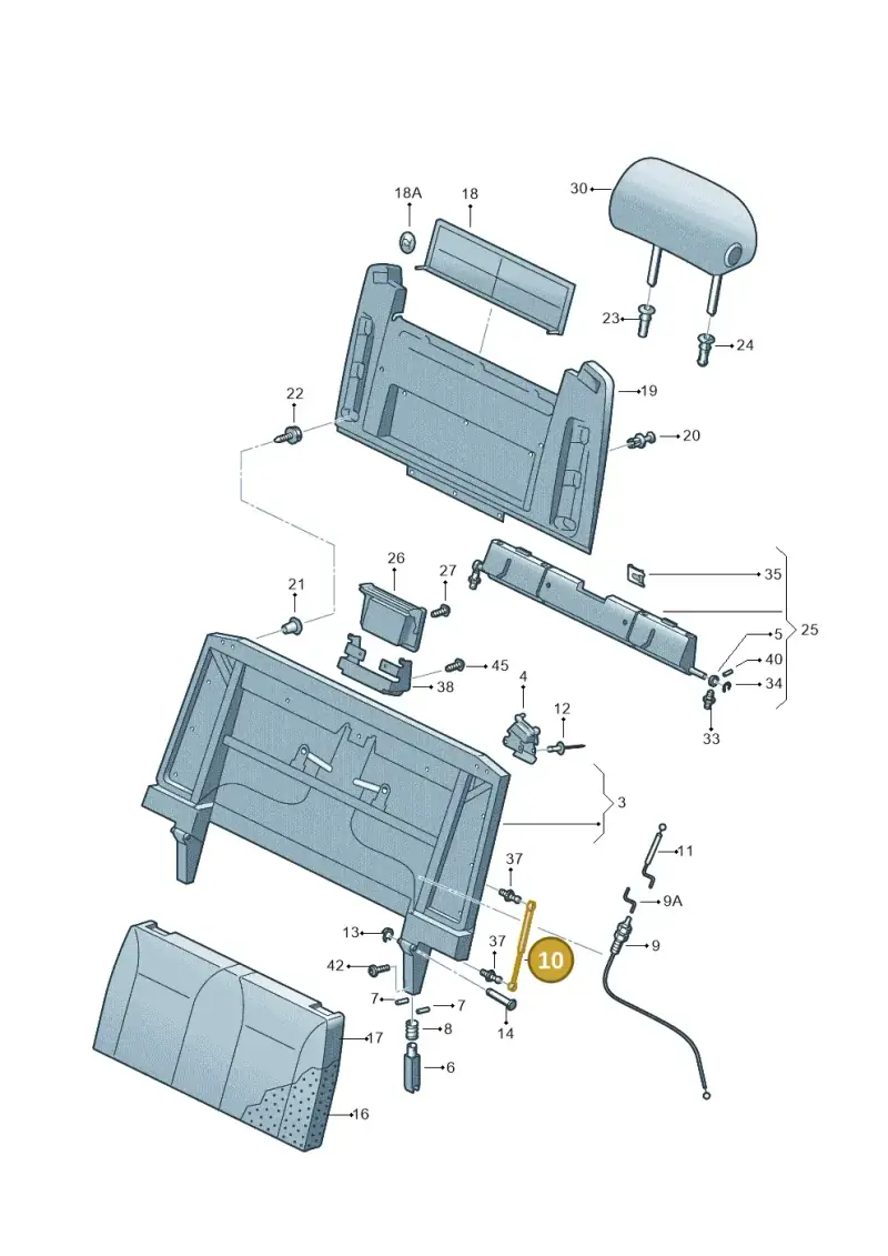 7H7067082 — Volkswagen CAMPMOBILE(T5) (2004-2006) diagram 452067350, position 10