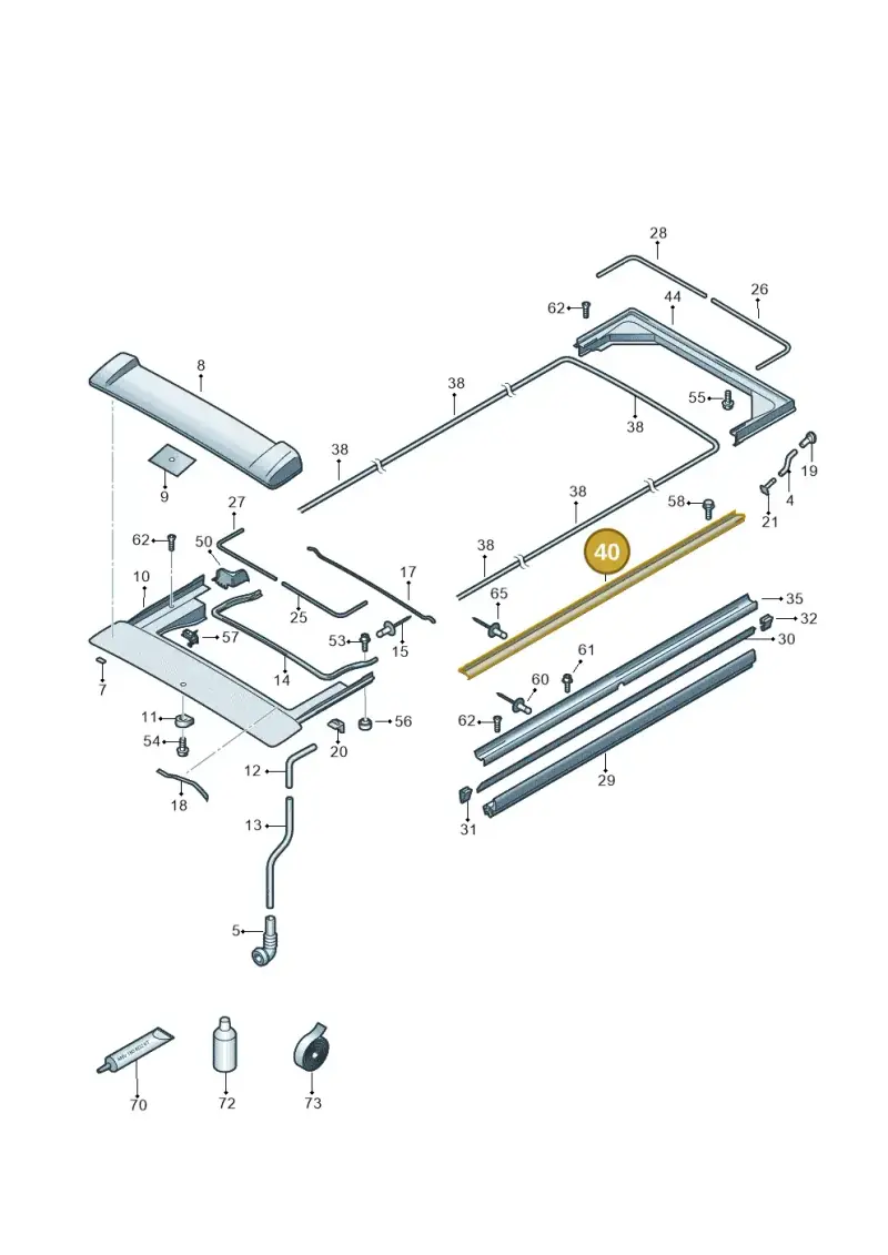 7H7875331 — Volkswagen Caravelle (2019-2024) diagram 452875000, position 40