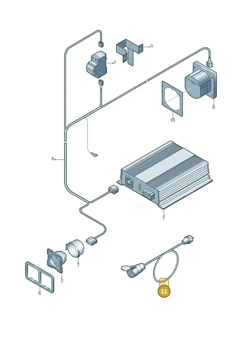 7H7972253 — Volkswagen Transp. caravelle (2011-2015) diagram 452937900, position 11