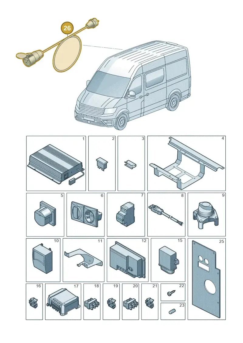 7H7972253 — Volkswagen MAN TGE 55 (2016-2021) diagram 806937100, position 26