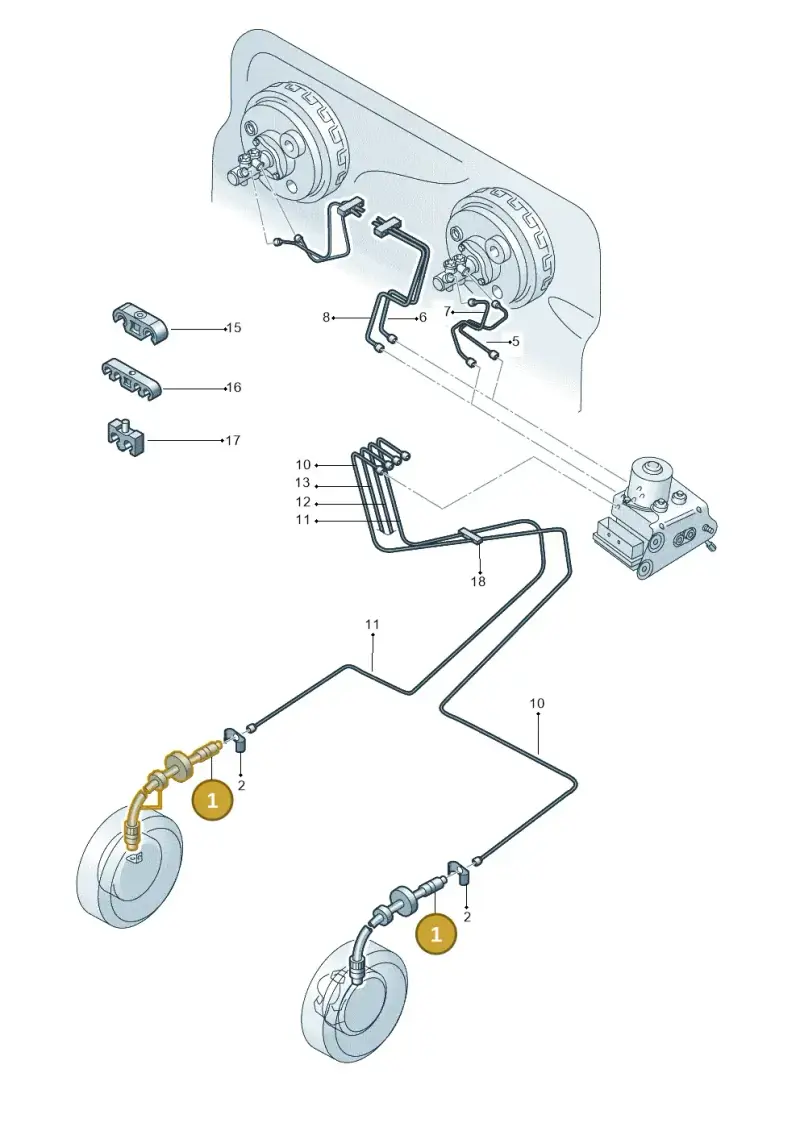 7H8611701B — Volkswagen Transp. caravelle (2011-2015) diagram 410611200, position 1