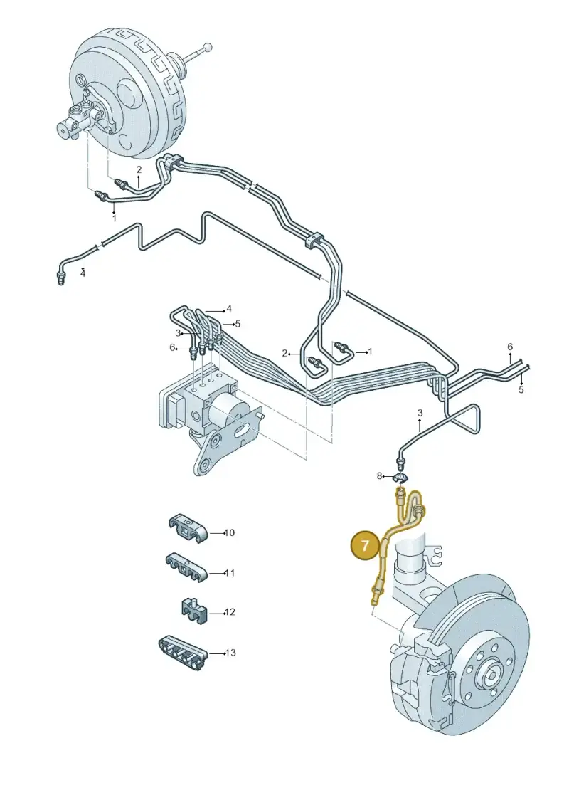 7H8611701B — Volkswagen Transport. multivan (2019-2024) diagram 861611250, position 7