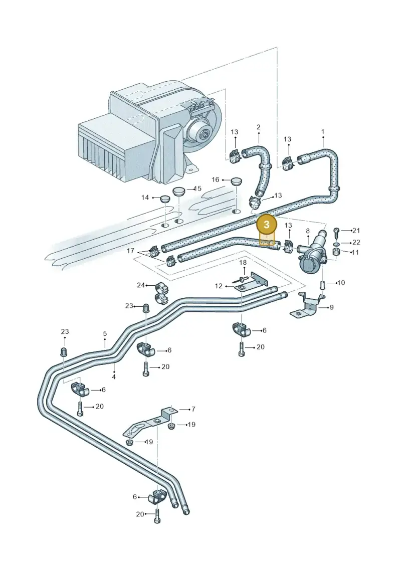 7J0819329A — Volkswagen Single-cab transp. (2019-2024) diagram 411819750, position 3