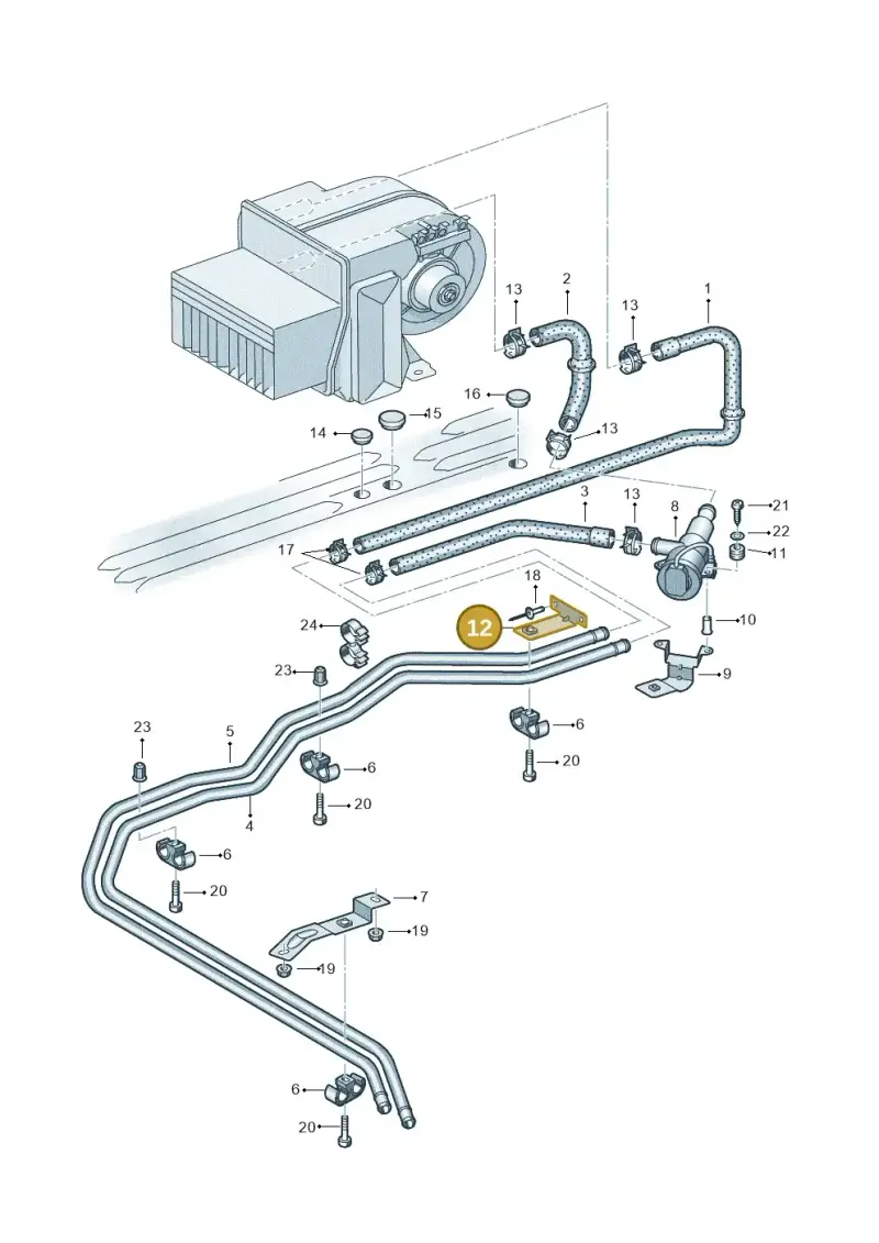7J0820495 — Volkswagen Single-cab transp. (2019-2024) diagram 411819750, position 12