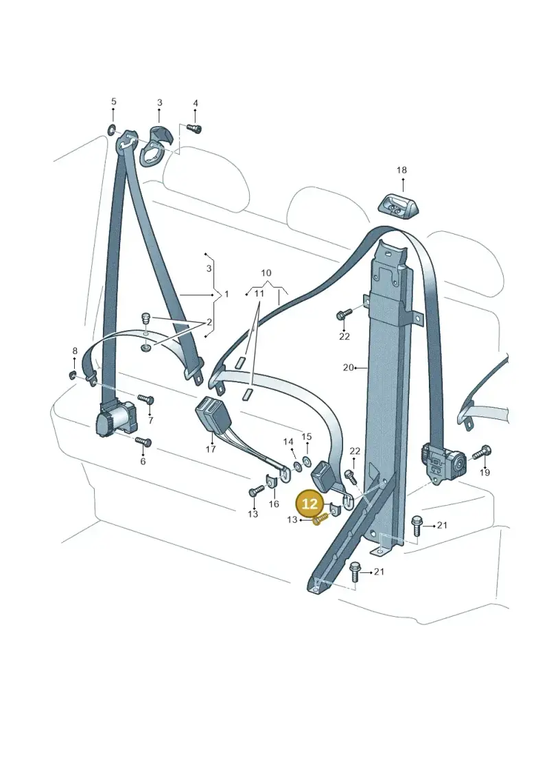 7J0857328 — Volkswagen Single-cab transp. (2019-2024) diagram 411857800, position 12