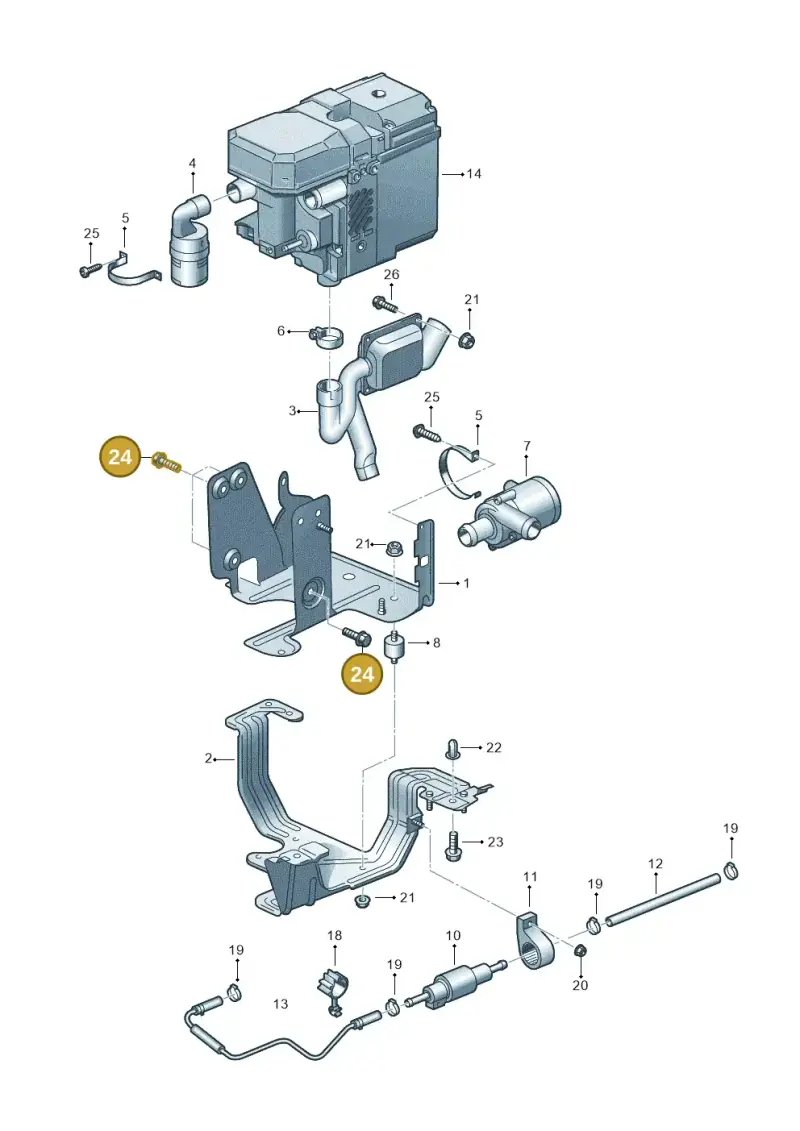 7L0012349 — Volkswagen Transp. caravelle (2008-2009) diagram 410819580, position 24