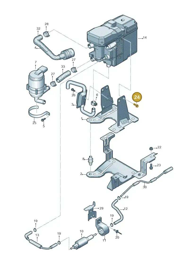 7L0012349 — Volkswagen Transp. caravelle (2011-2015) diagram 679819580, position 24