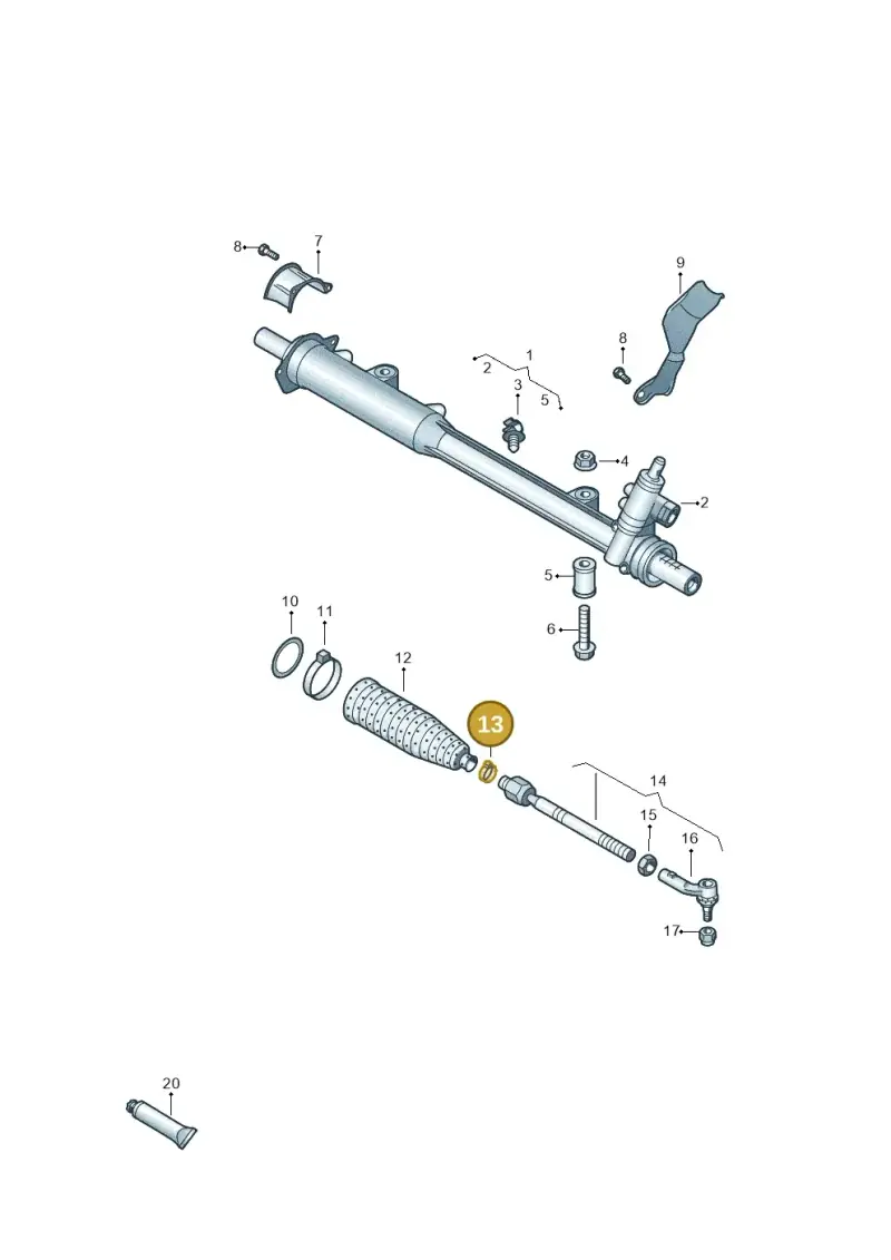 7L0422379 — Volkswagen Touareg BlueMotion (2014-2018) diagram 787422400, position 13