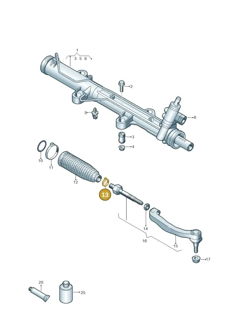 7L0422379 — Volkswagen Caravelle (2015-2019) diagram 861422050, position 13