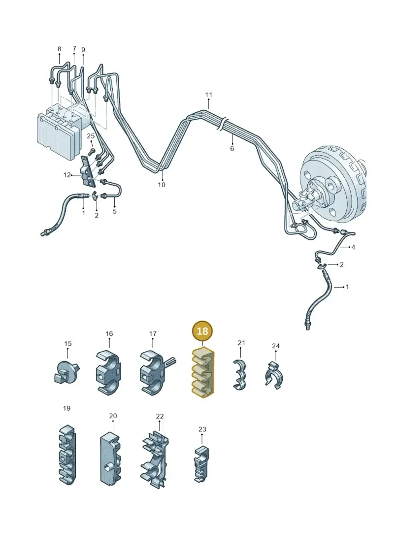 7L0611793 — Volkswagen Touareg                08> (2007-) diagram 274611200, position 18