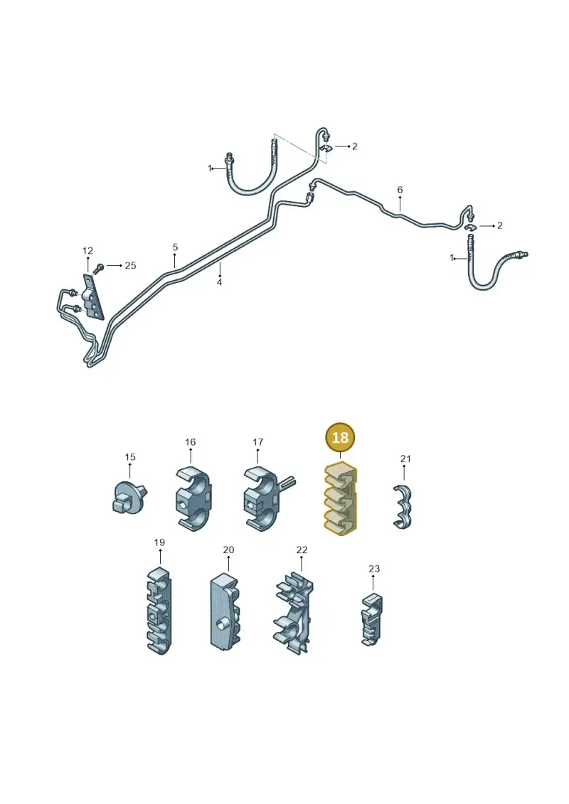 7L0611793 — Volkswagen Touareg                08> (2007-) diagram 274611300, position 18