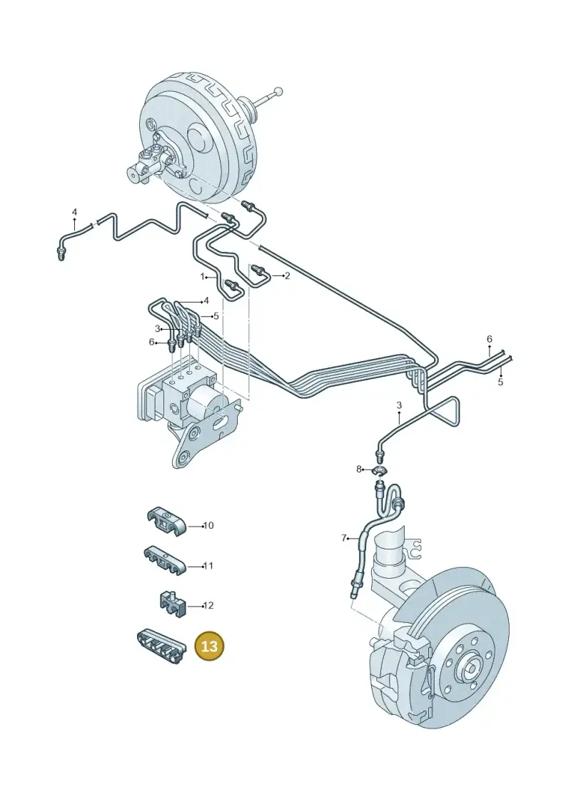 7L0611793 — Volkswagen Transport. multivan (2019-2024) diagram 861611200, position 13