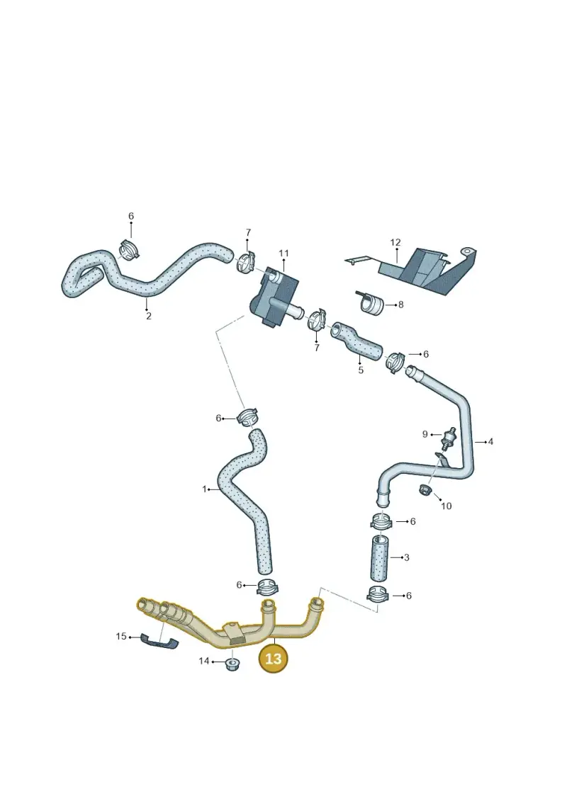 7L0815802A — Volkswagen Touareg BlueMotion (2014-2018) diagram 693819200, position 13