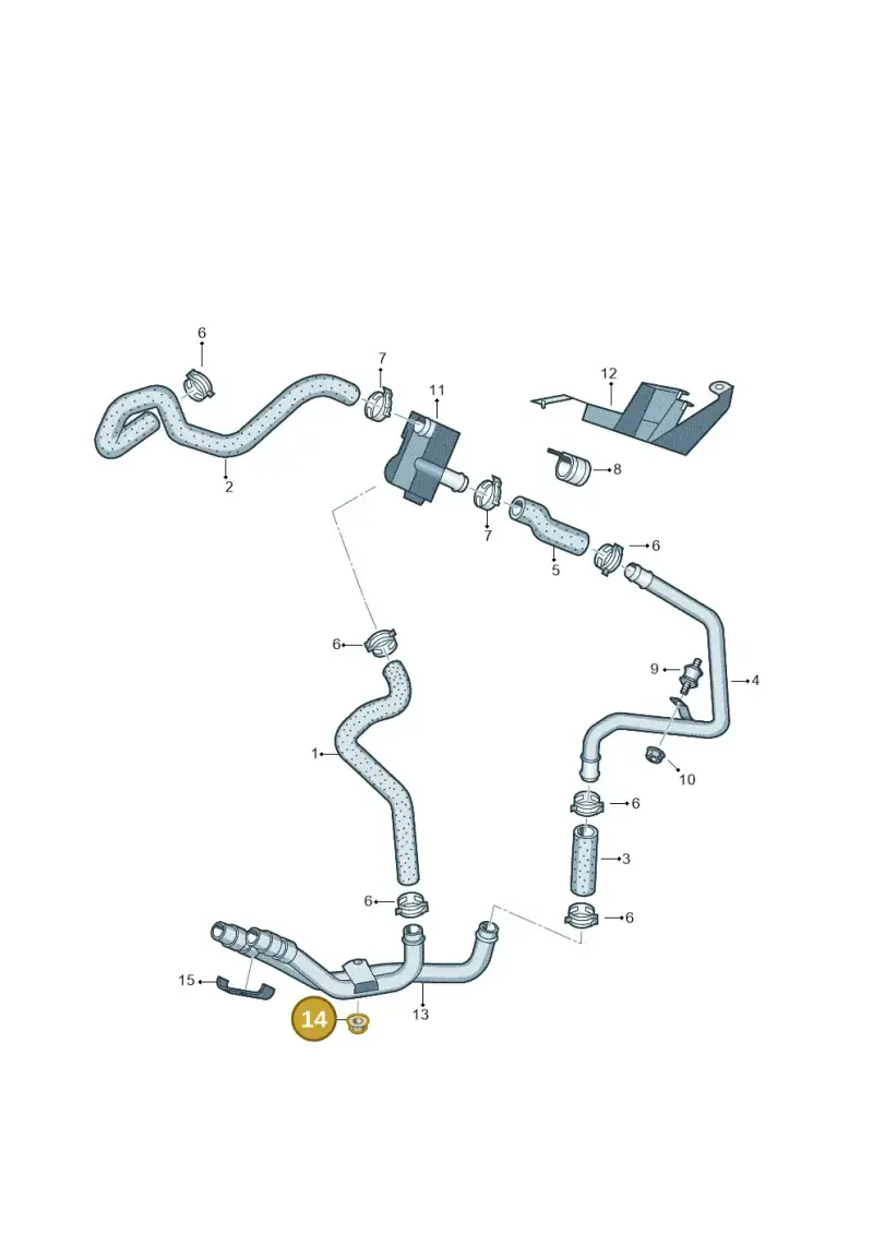 7L0819055D — Volkswagen Touareg BlueMotion (2014-2018) diagram 693819200, position 14