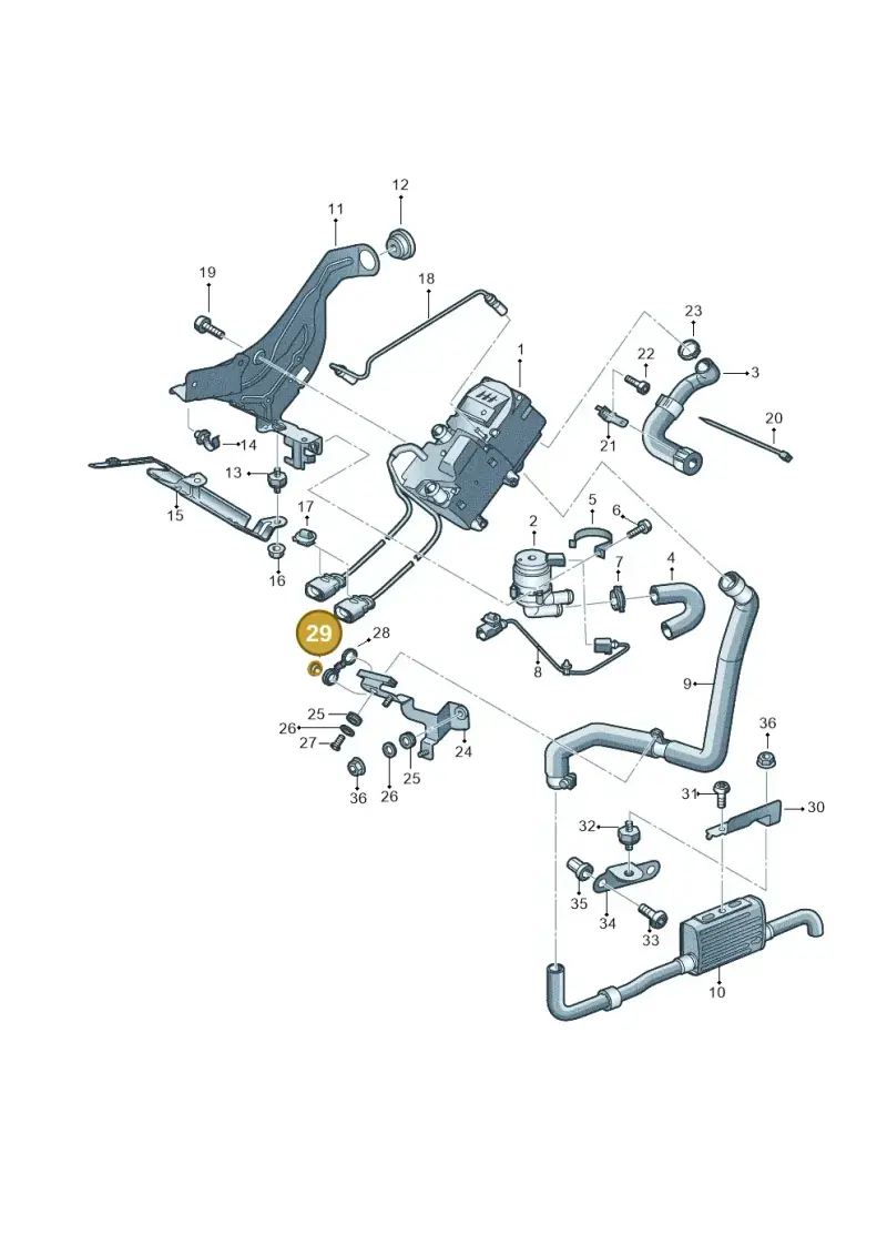 7L0819137B — Volkswagen Touareg BlueMotion (2014-2018) diagram 693819700, position 29