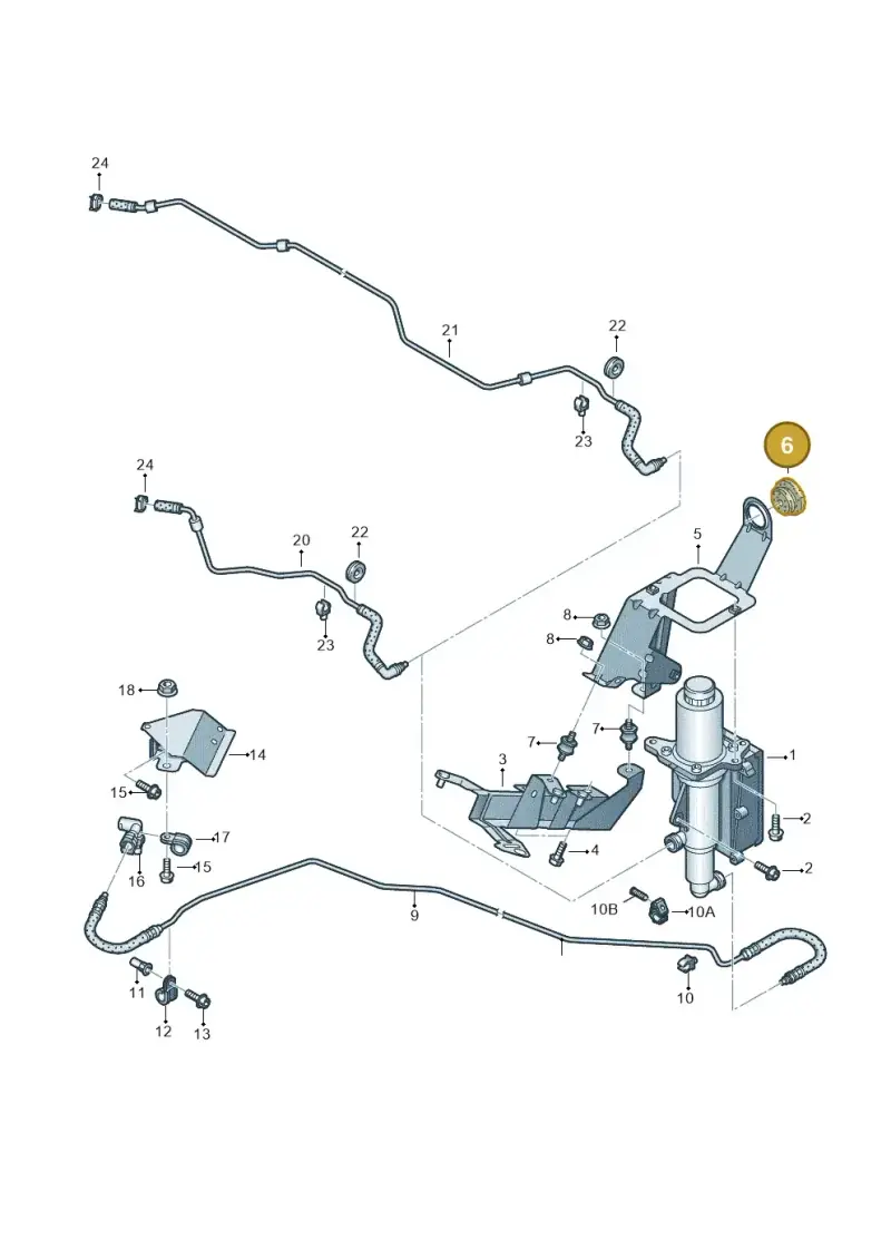 7L0819261 — Volkswagen Touareg BlueMotion (2014-2018) diagram 693142100, position 6