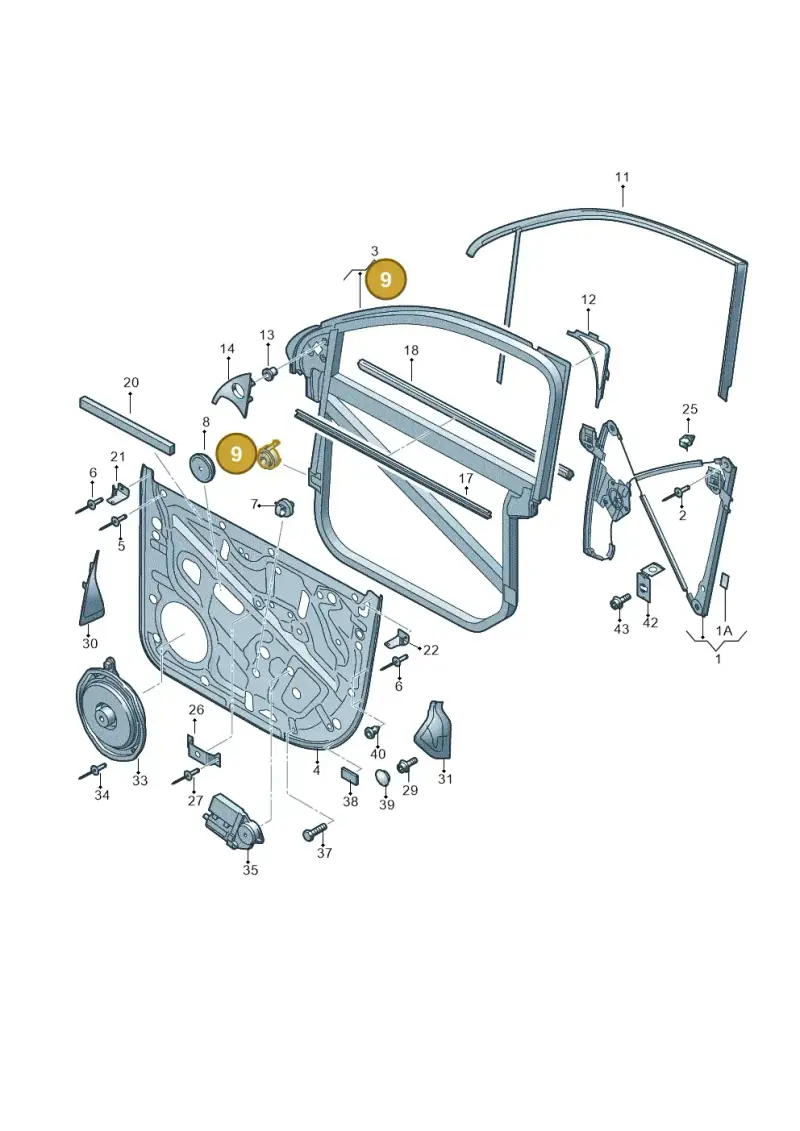 7L0837346A — Volkswagen Touareg                08> (2007-) diagram 274837600, position 9