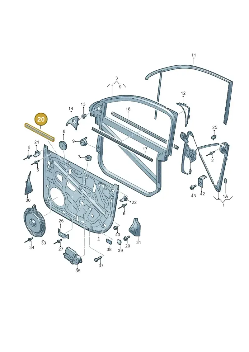 7L0837735 — Volkswagen Touareg                08> (2007-) diagram 274837600, position 20
