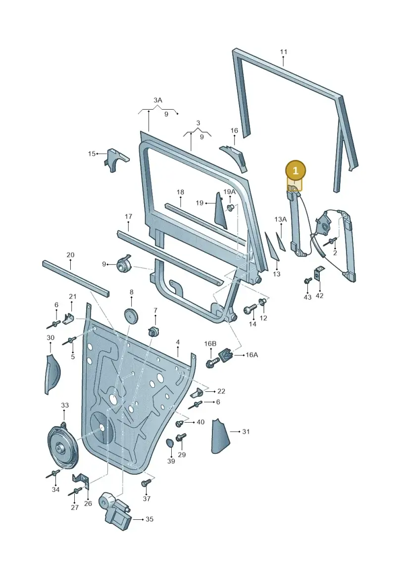 7L0839462D — Volkswagen Touareg                08> (2007-) diagram 274839600, position 1
