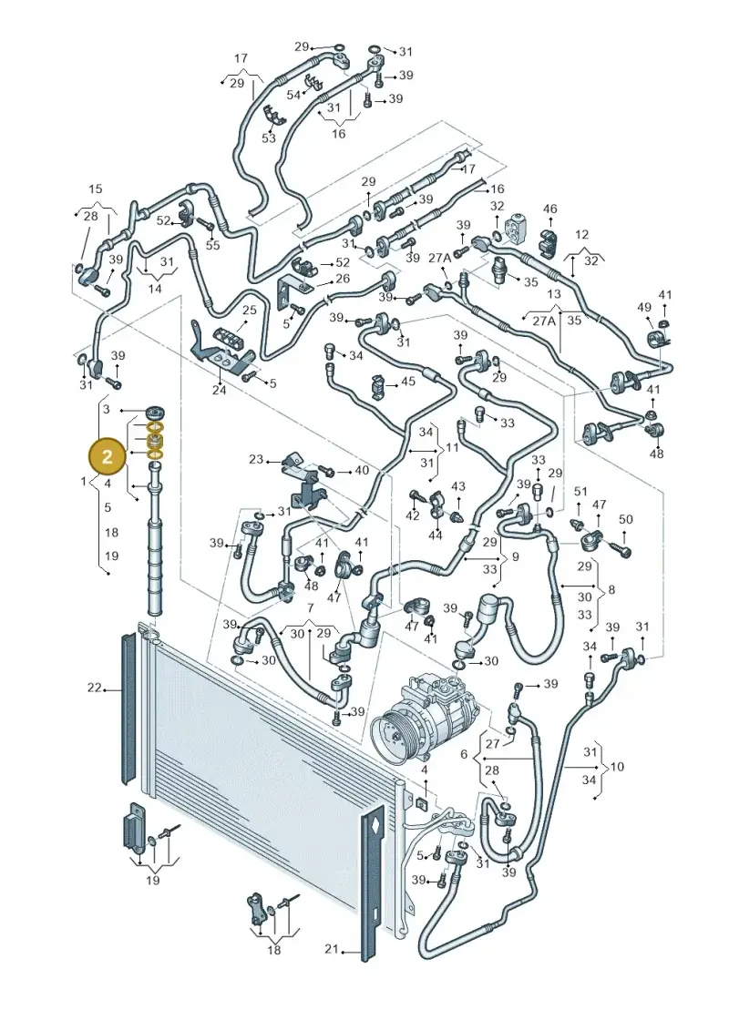7L0898191A — Volkswagen Touareg                08> (2007-) diagram 274820350, position 2