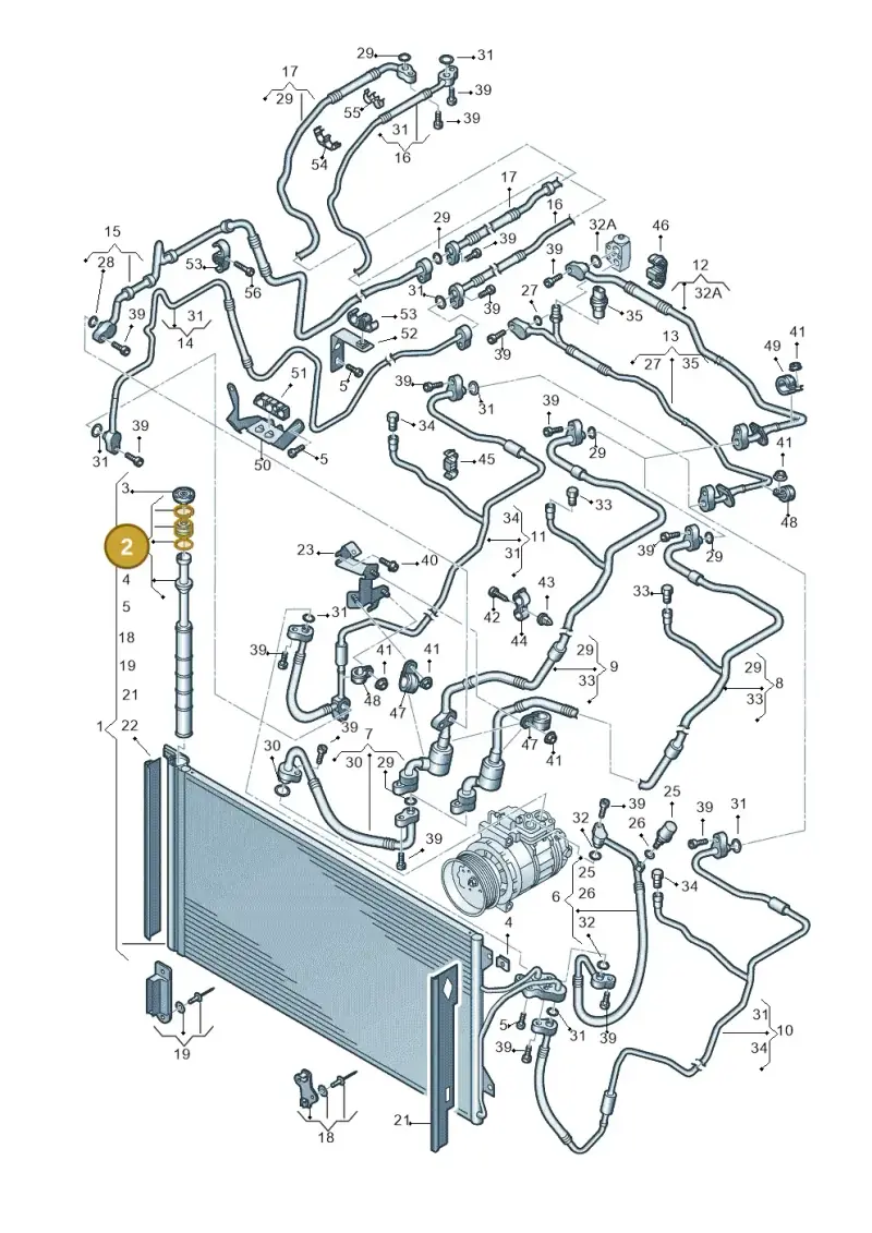 7L0898191A — Volkswagen Touareg                08> (2007-) diagram 274820400, position 2