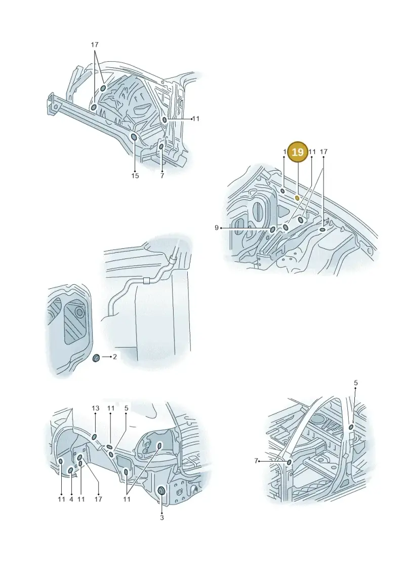 7L0899190 — Volkswagen Touareg                08> (2007-) diagram 274803360, position 19