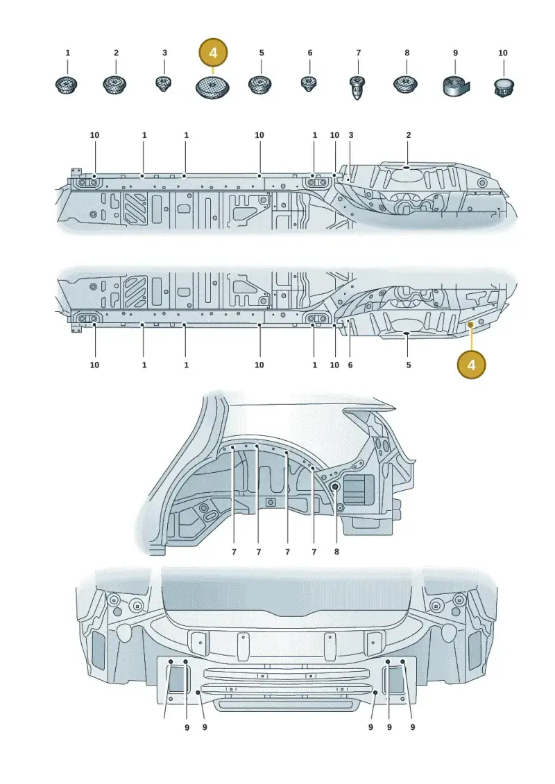 7L0899191 — Audi Q8 e-tron (2018-2025) diagram 586803037, position 4
