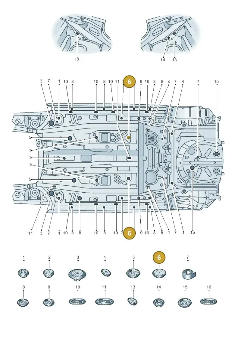 7L0899191 — Audi A1 Sportback (2018-2025) diagram 592803350, position 6