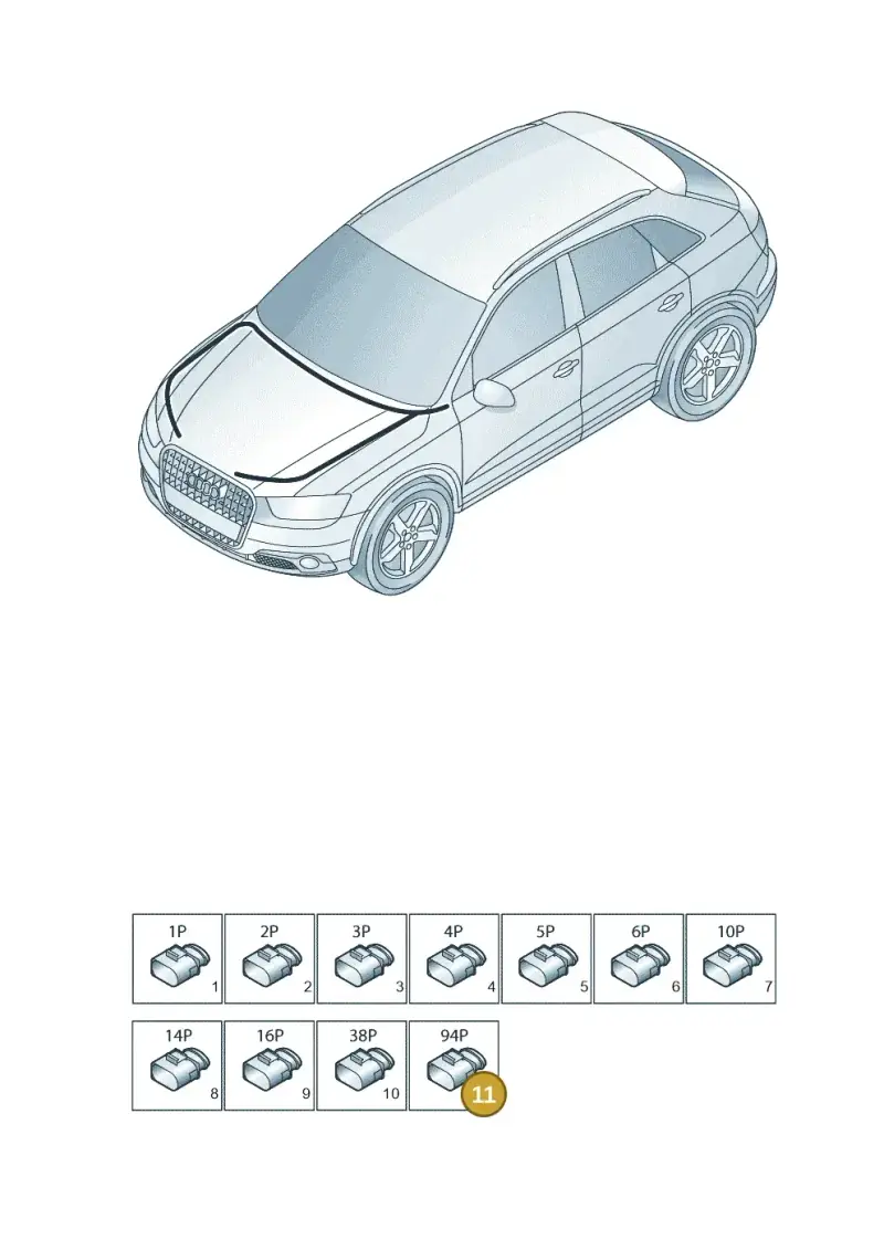 7L0906385A — Audi Q3 1.4 (2016-) diagram 728971810, position 11