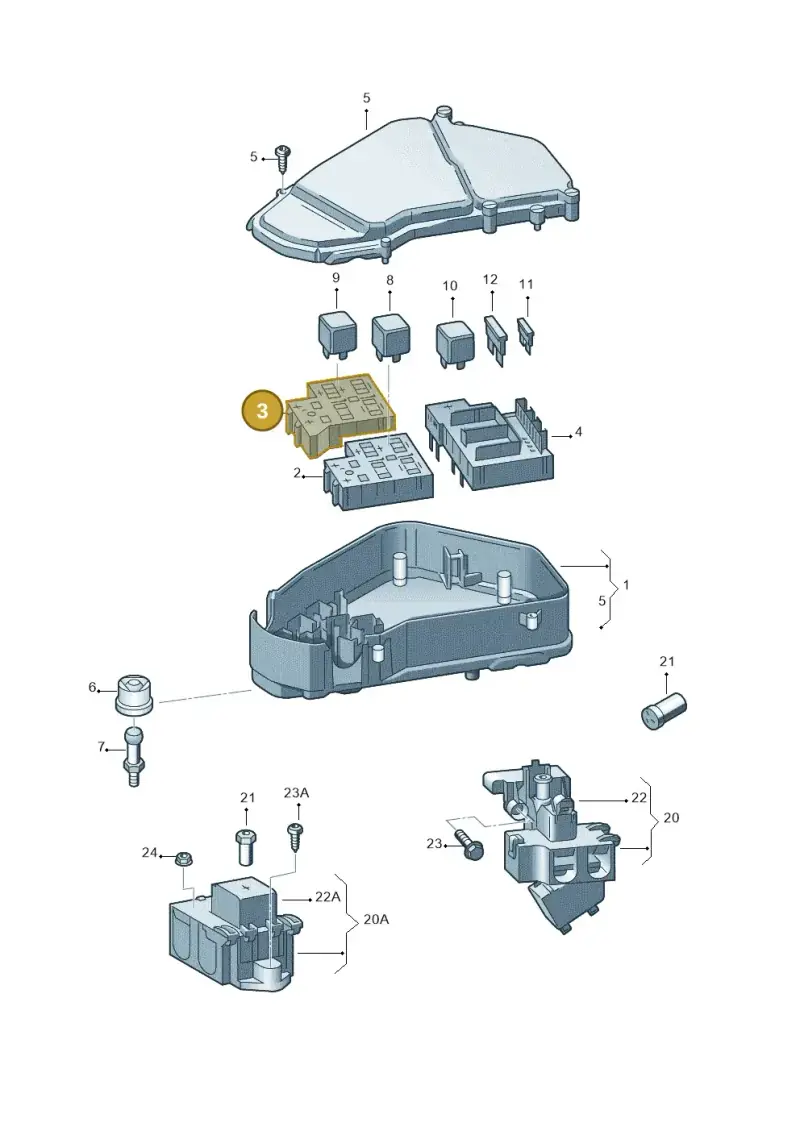 7L0937503D — Volkswagen Touareg                08> (2007-) diagram 274937100, position 3