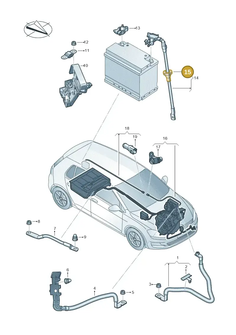 7L0941913C — Volkswagen Golf 2.0 (2016-2020) diagram 746971020, position 15