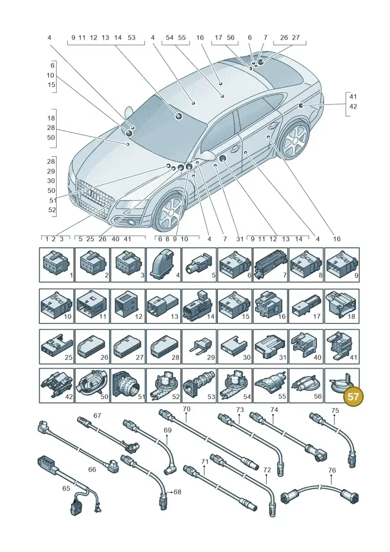 7L0971841B — Audi A6 2.0 tdi (2010-2015) diagram 711971790, position 57