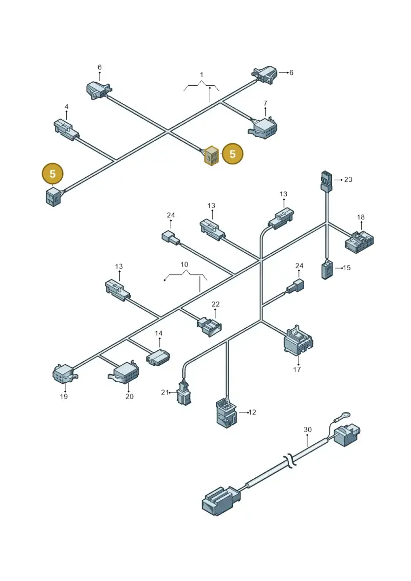 7L0972623 — Volkswagen Golf Plus (2011-2014) diagram 420972260, position 5