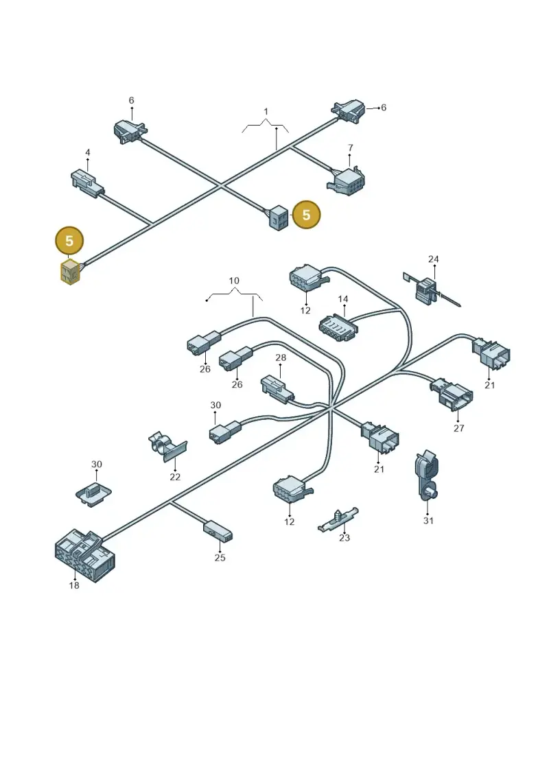 7L0972623 — Volkswagen Golf (2011-2013) diagram 729972260, position 5
