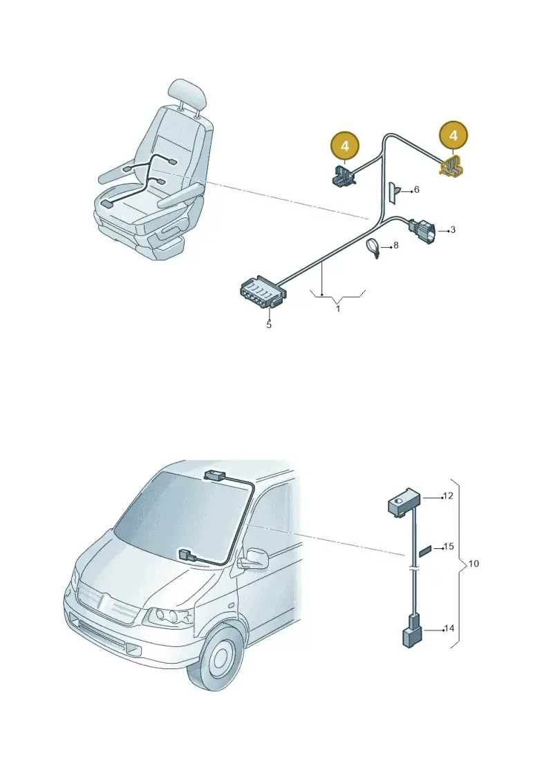 7L0972623 — Volkswagen Caravelle (2015-2019) diagram 679972260, position 4