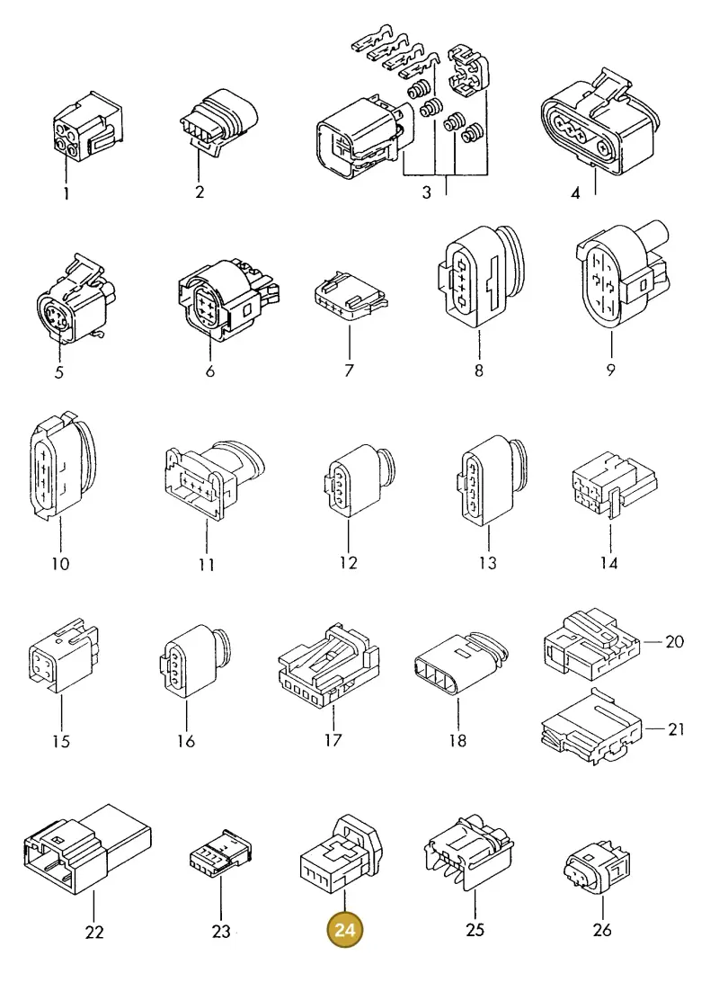 7L0972754 — Volkswagen 1J0 platform diagram 198970510, position 24
