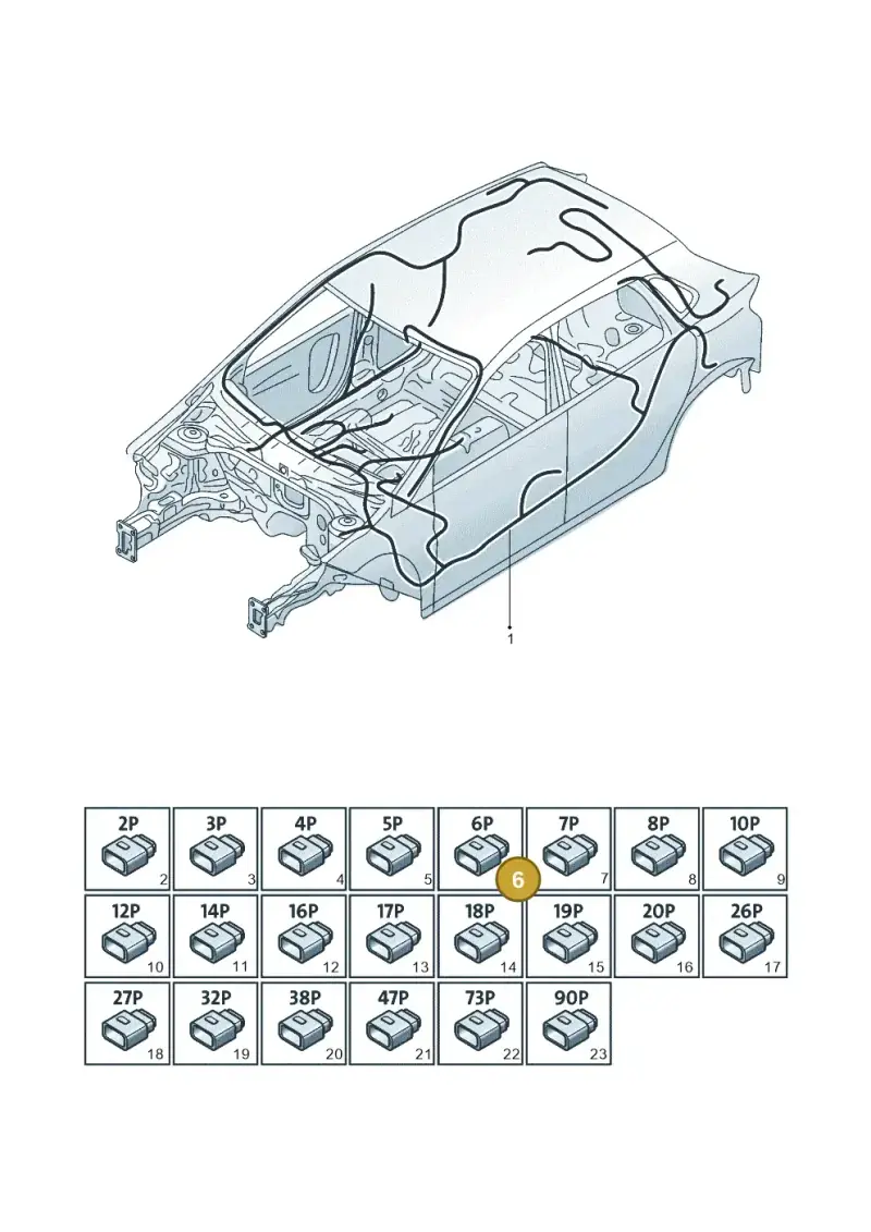 7L0972776 — Volkswagen Golf 1.6 (2015-2019) diagram 867971081, position 6