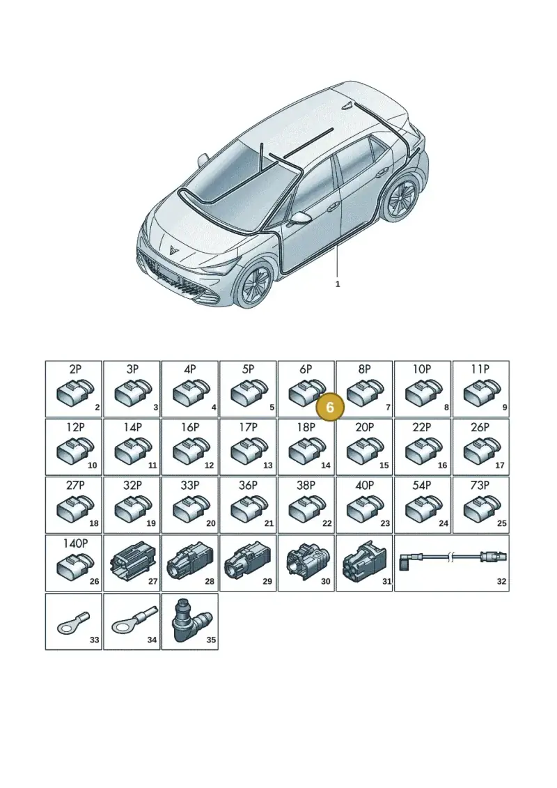 7L0972776A — SEAT CUPRA Born (2021-) diagram 10s971081, position 6