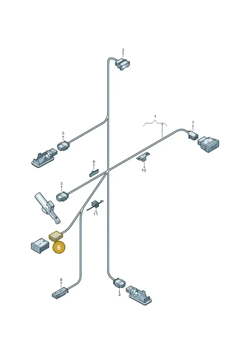 7L0972776A — Audi RS6 Avant (2019-2025) diagram 636972500, position 6
