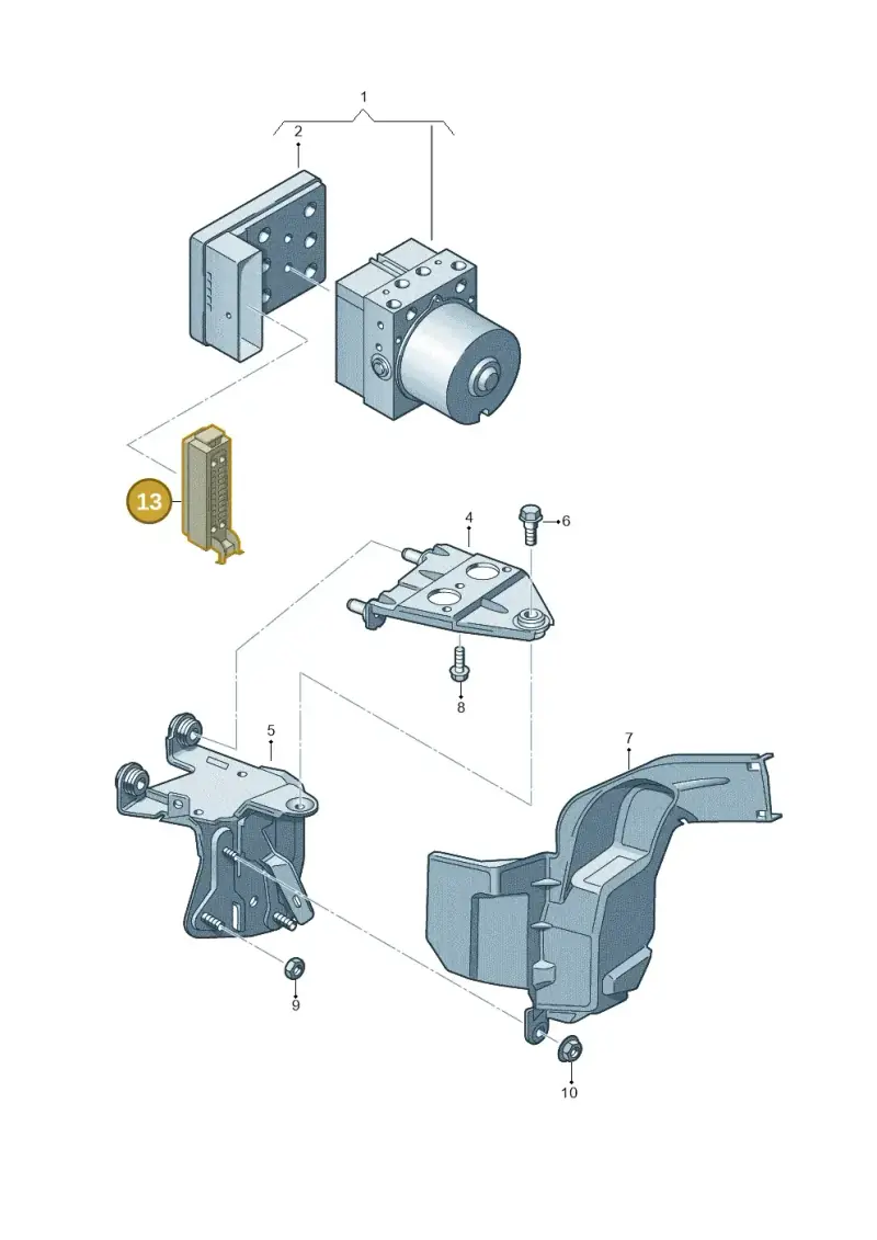 7L0973047 — Volkswagen Beetle (2016-2019) diagram 651614100, position 13