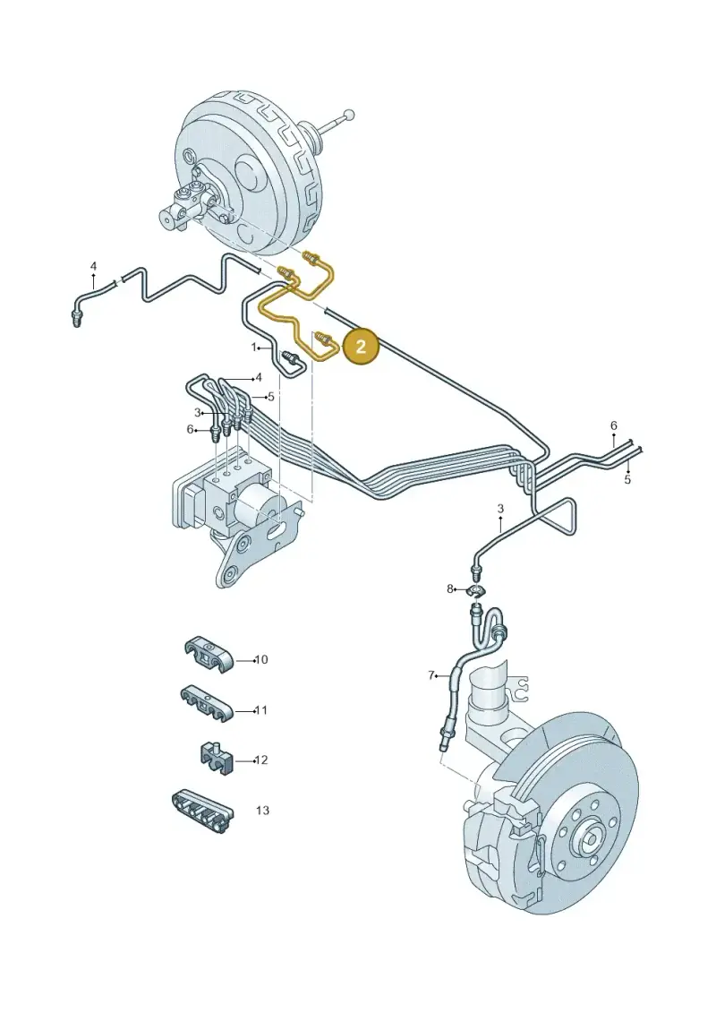 7L1614742B — Volkswagen Transport. multivan (2019-2024) diagram 861611200, position 2