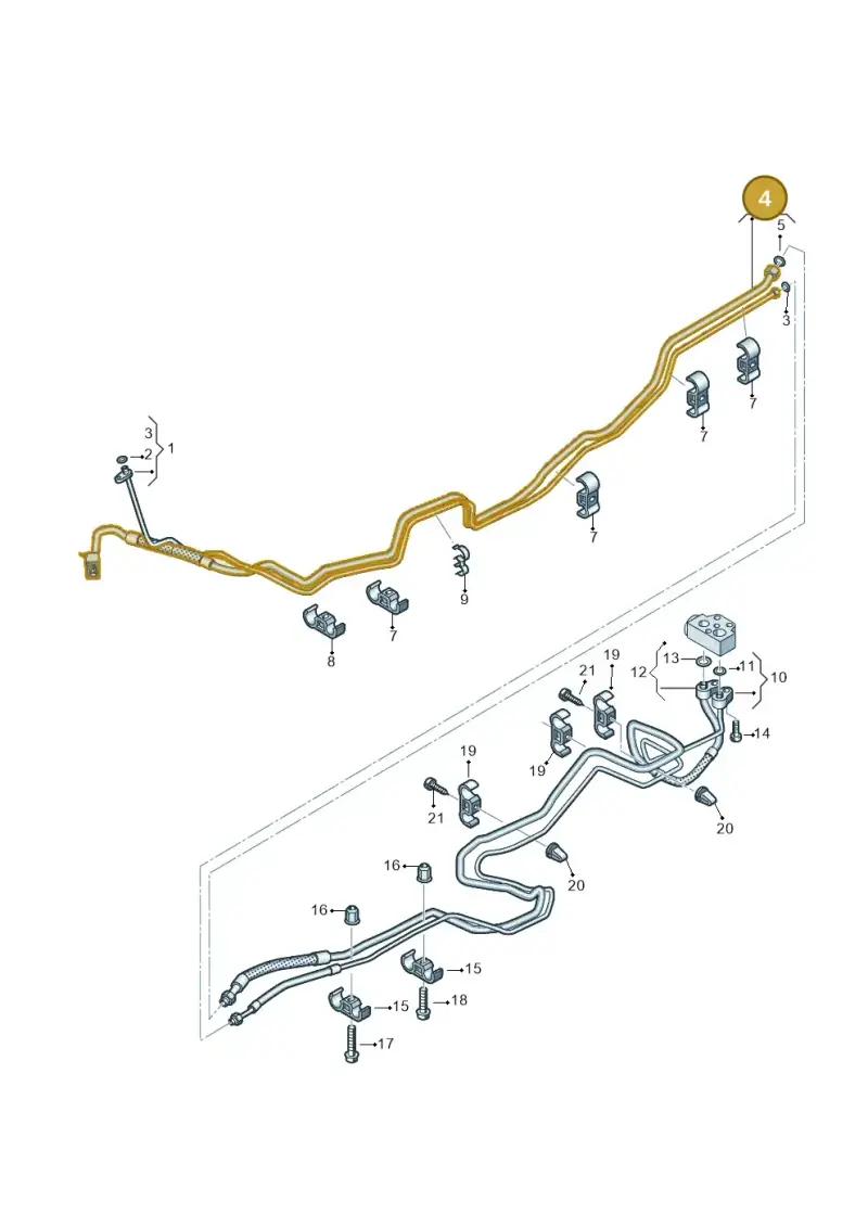 7L2820886 — Volkswagen Transporter Multivan (2019-2024) diagram 861260600, position 4
